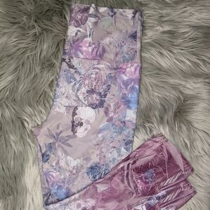 Evolution and creation purple leggings